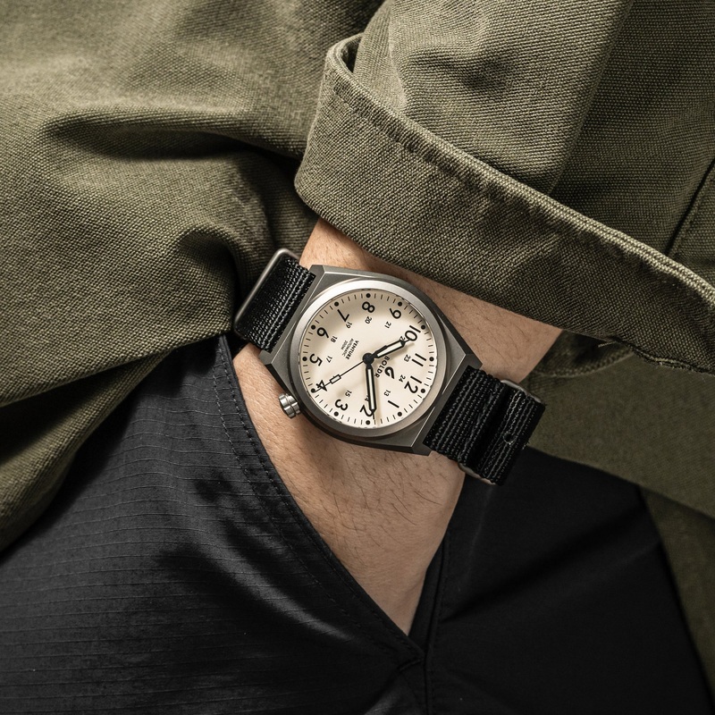 Boldr Venture Automatic Field Watch – Ivory White