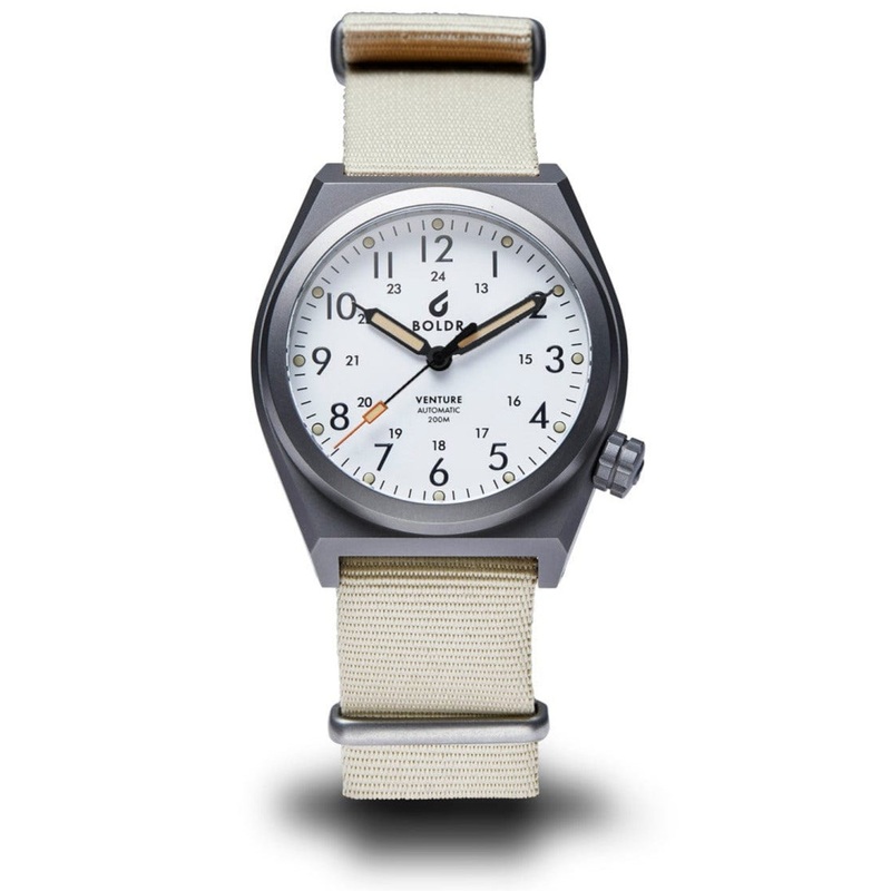 Boldr Venture Automatic Field Watch – Sand Storm