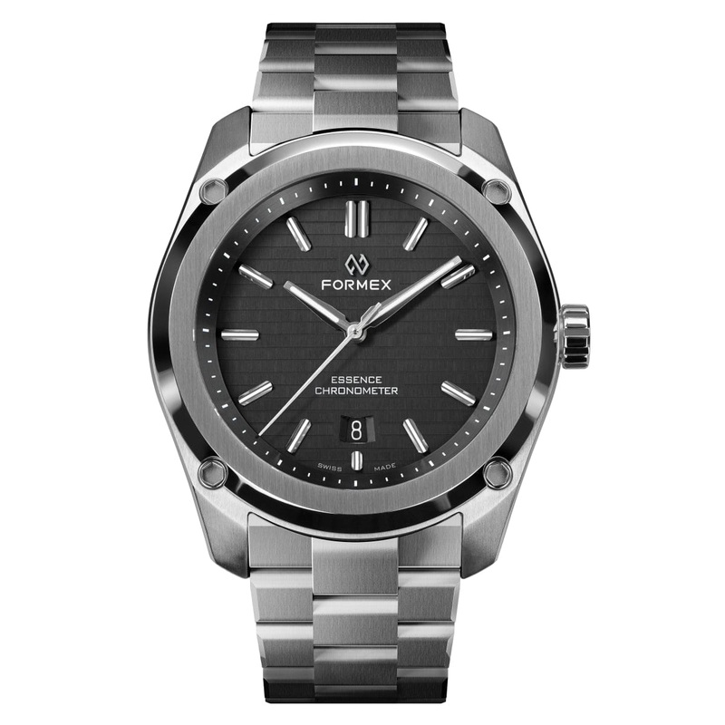 Formex Essence 39 Automatic Chronometer Watch – Black / Steel Bracelet