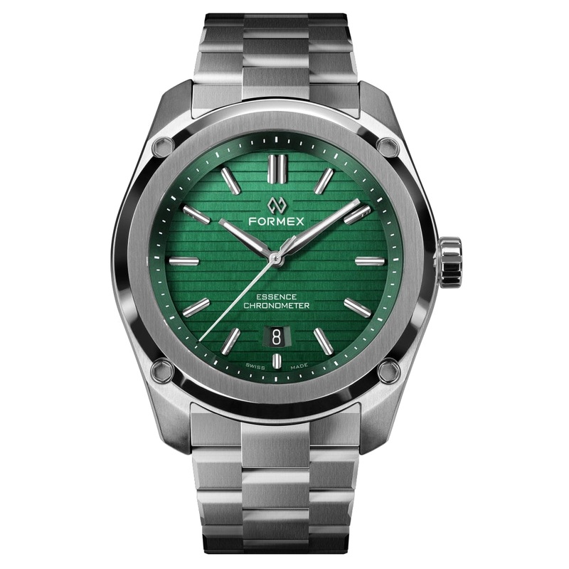 Formex Essence 39 Automatic Chronometer Watch – Green / Steel Bracelet