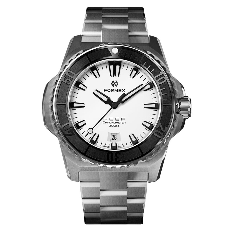 Formex REEF Automatic Chronometer – White Dial / Black Bezel