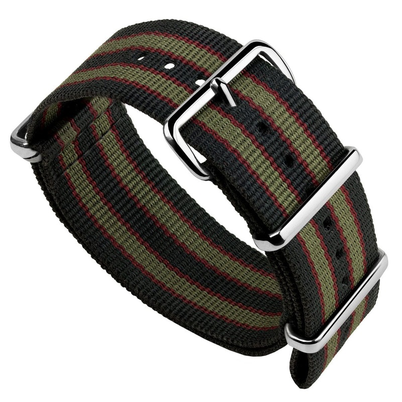 Genuine Vintage Bond Military Nylon Watch Strap – Polished