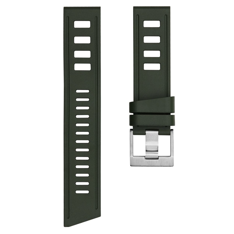 ISOfrane Rubber Strap with RS Buckle – Green