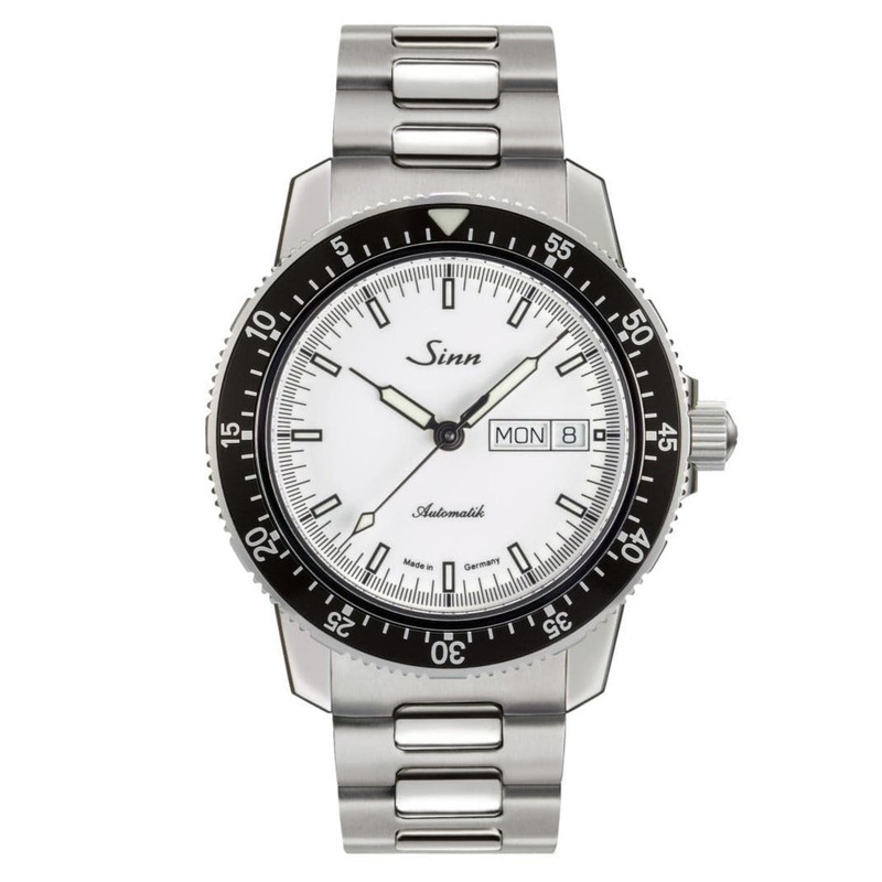 Sinn 104 St Sa I Automatic Sports Watch – White Dial – Solid Bracelet