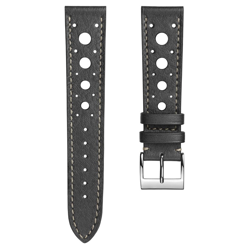 Boutsen Racing Handmade Patina Leather Watch Strap – Platinum