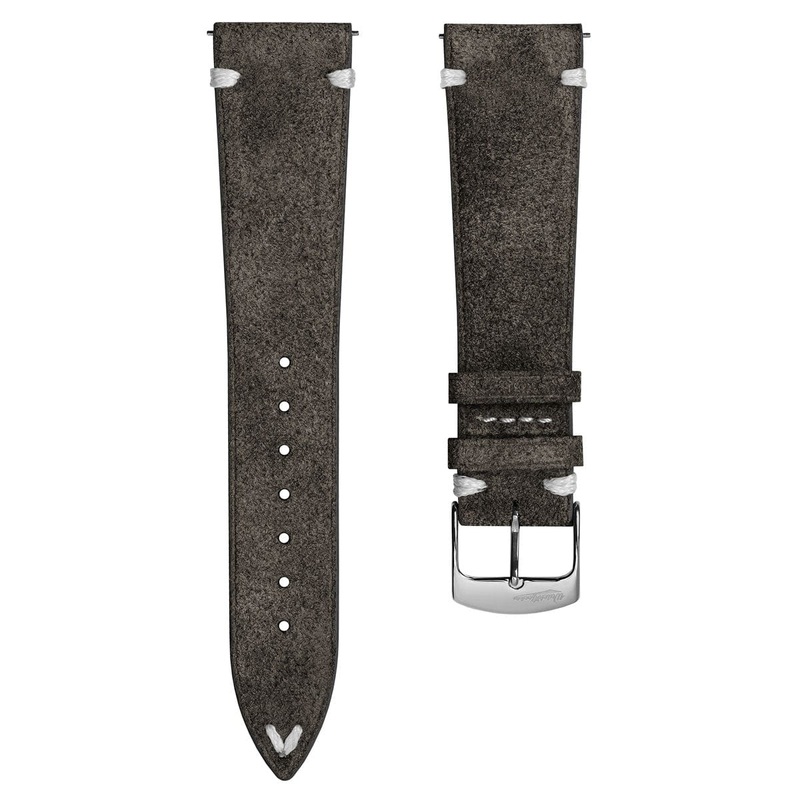 Overton Conceria Opera Suede V-Stitch Watch Strap – Taupe