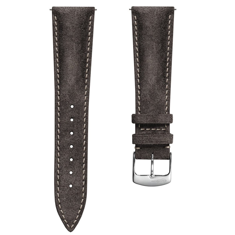 Stanton Conceria Opera Suede Padded Watch Strap – Taupe