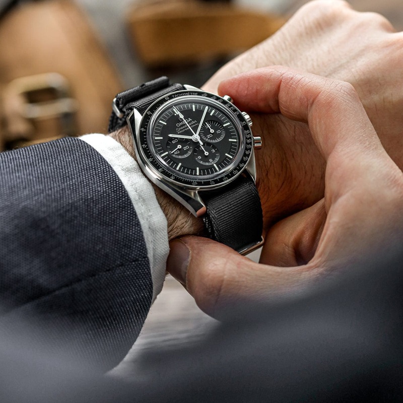 WatchGecko Signature Military Nylon Watch Strap – Black