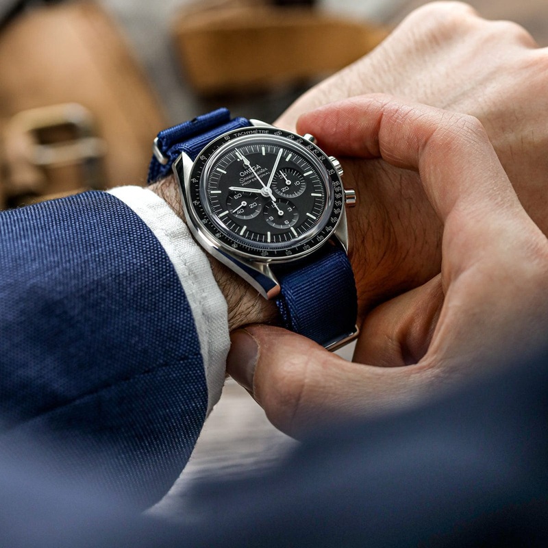 WatchGecko Signature Military Nylon Watch Strap – Blue