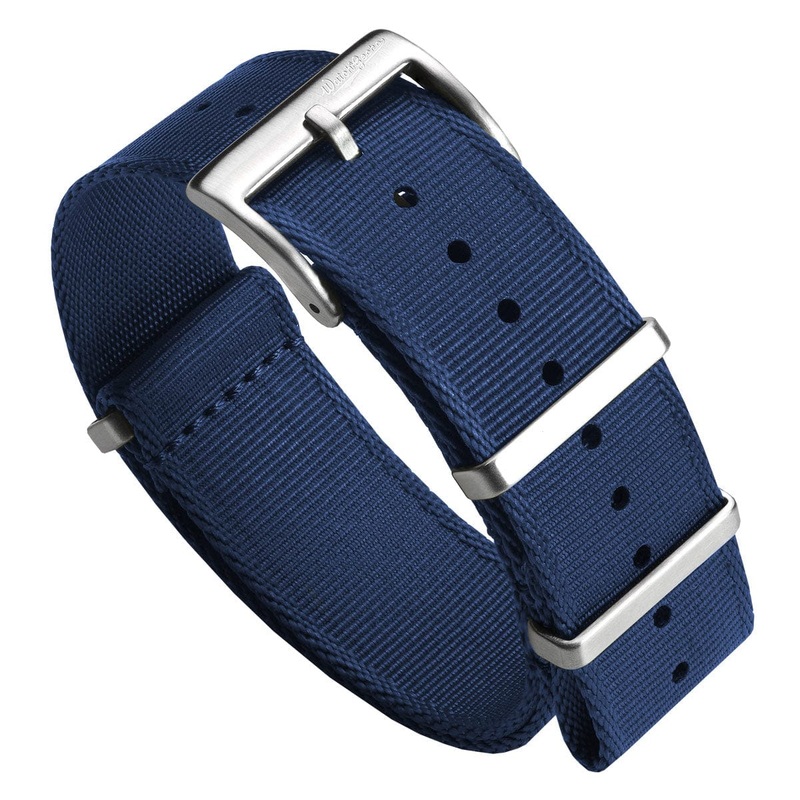 WatchGecko Signature Military Nylon Watch Strap – Blue
