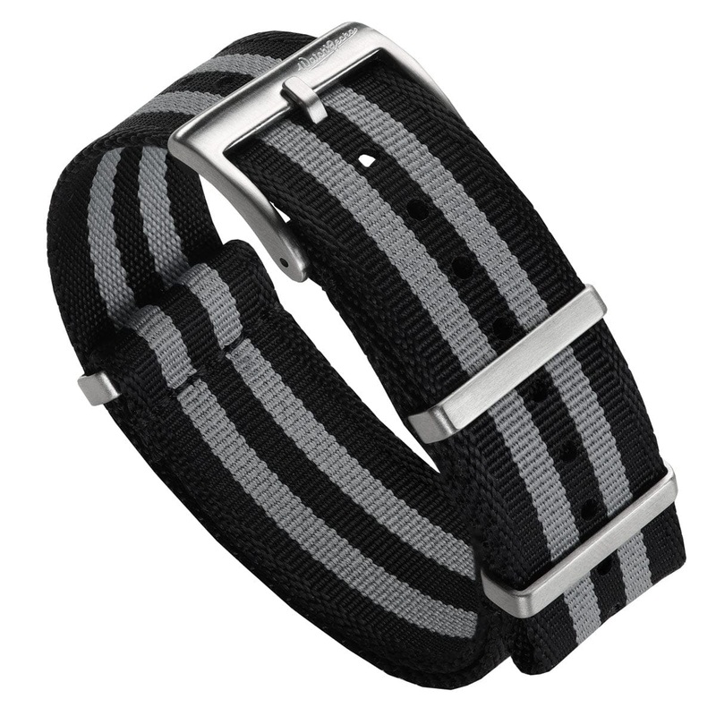 WatchGecko Signature Military Nylon Watch Strap – Classic Bond