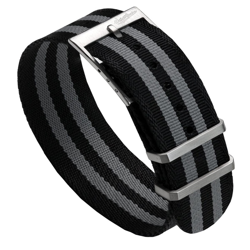 WatchGecko Signature Single Pass Military Nylon Watch Strap – Classic Bond