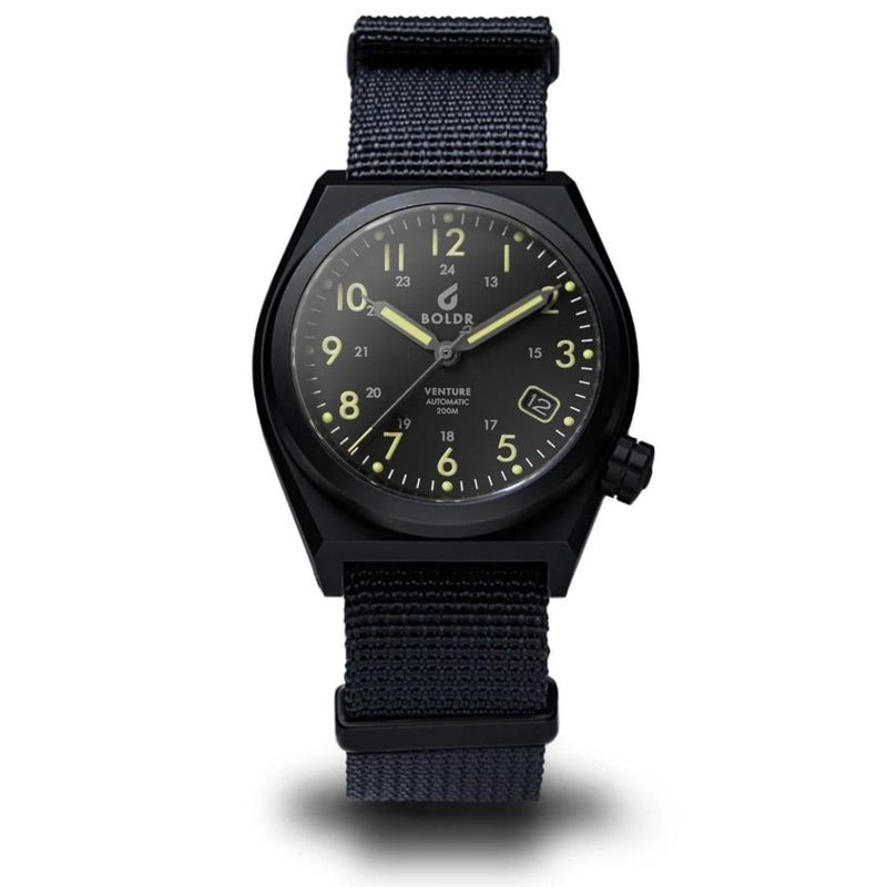 Boldr Venture Automatic Field Watch – Green Dusk