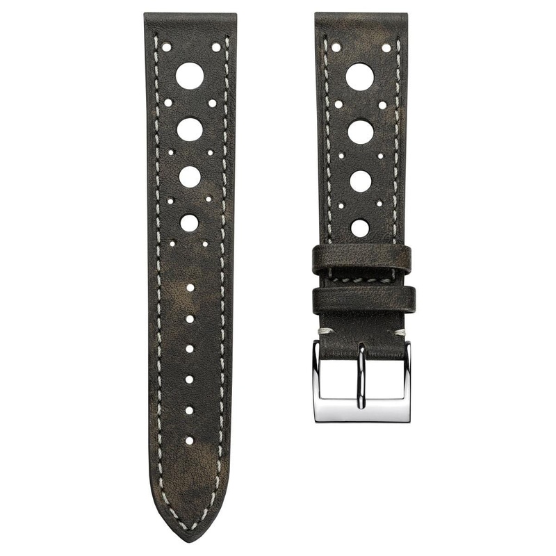 Boutsen Racing Handmade Patina Leather Watch Strap – Mocca