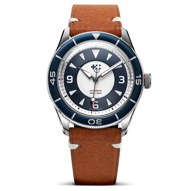 Christopher Ward + WatchGecko C65 Aquitaine – Overton Coral Leather