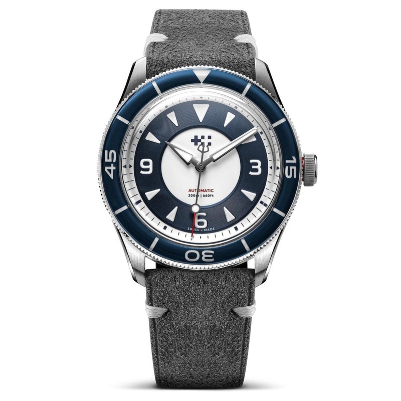 Christopher Ward + WatchGecko C65 Aquitaine – Overton Grey Suede