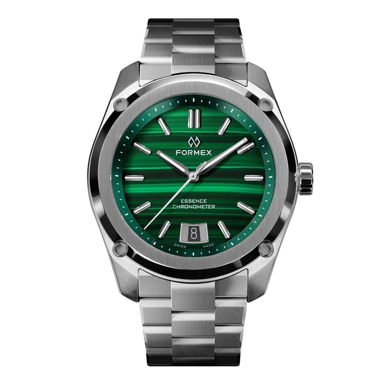 Formex Essence 39 Automatic Chronometer Watch – Malachite Green – Steel Bracelet