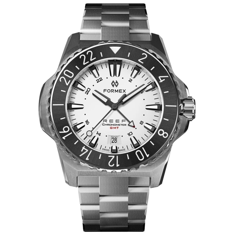 FORMEX REEF GMT – White Dial – Stainless Steel Bracelet