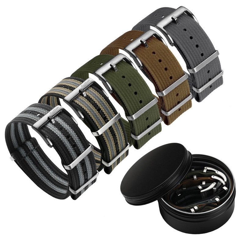 WatchGecko Ridge British Military 5 Watch Strap Set – Classic