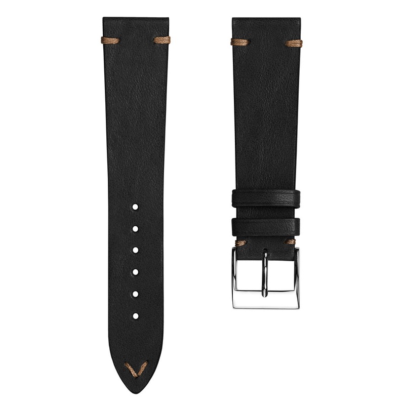 Vintage Cavallo Horse Leather Watch Strap – Chocolate Brown