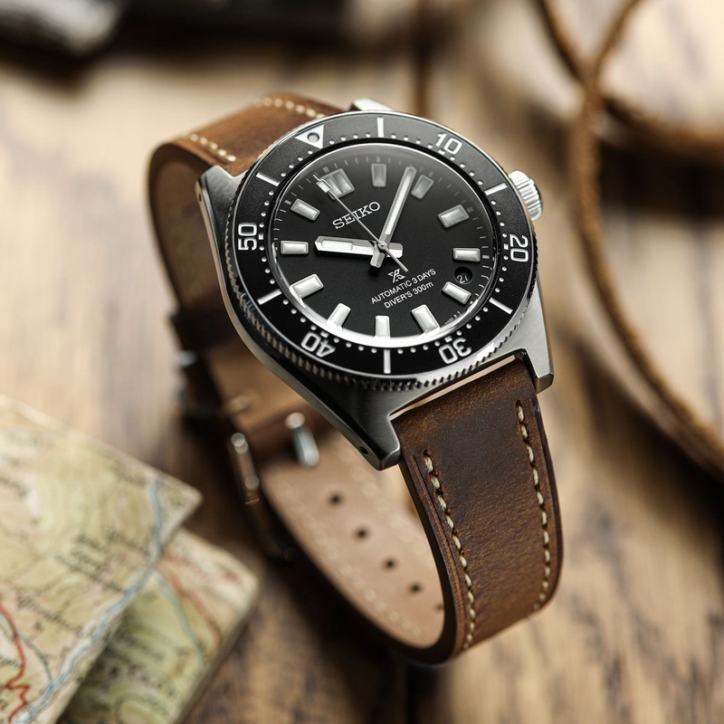 Brixham Flat Leather Watch Strap – Crazy Horse Vintage Chestnut