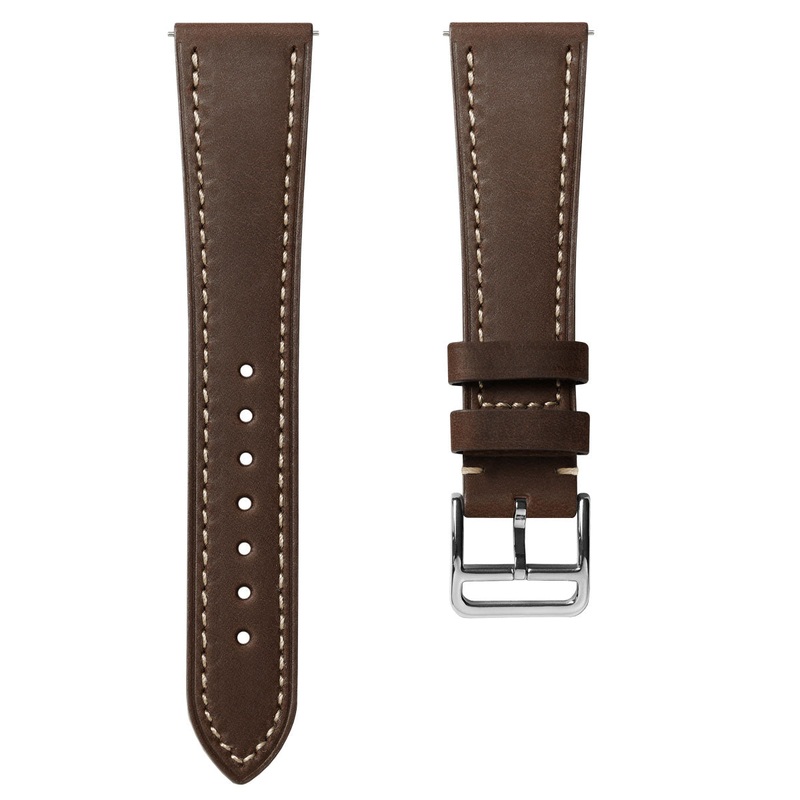Brixham Flat Leather Watch Strap – Crazy Horse Vintage Chestnut