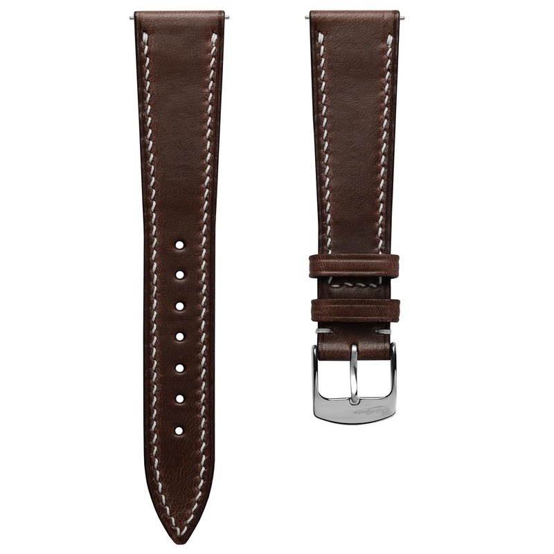 Genuine Horween Chromexcel Hand-Stitched Watch Strap – Dark Brown