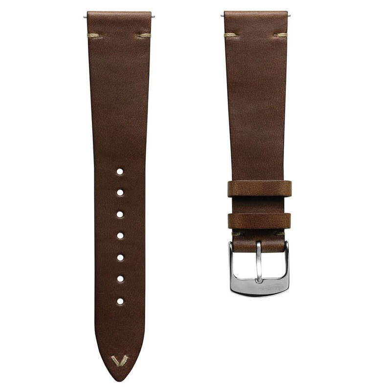 Genuine Horween Chromexcel V-Stitch Leather Watch Strap – Chromexcel Light Brown