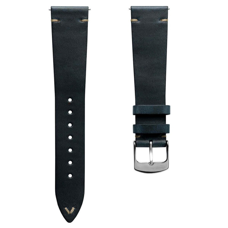 Genuine Horween Chromexcel V-Stitch Leather Watch Strap – Chromexcel Seaweed Green