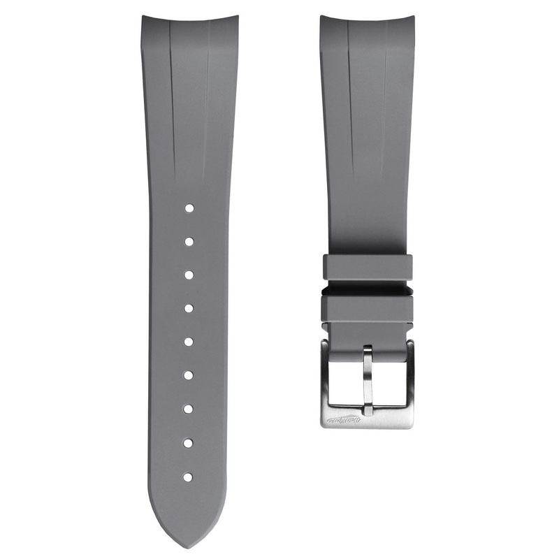 WatchGecko Premium Rubber Watch Strap to fit Tudor Black Bay 41mm –  Grey
