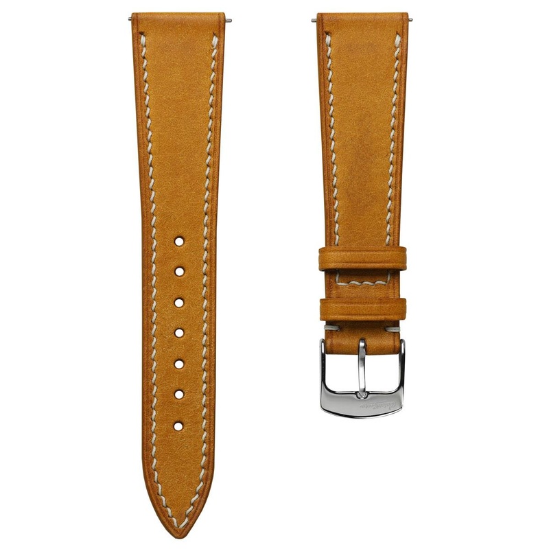 Bourton Hand-Stitched Genuine Italian Leather Watch Strap – Vintage Gold