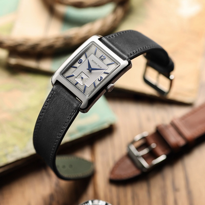 Camden Hand-Stitched Genuine Leather Watch Strap – Black