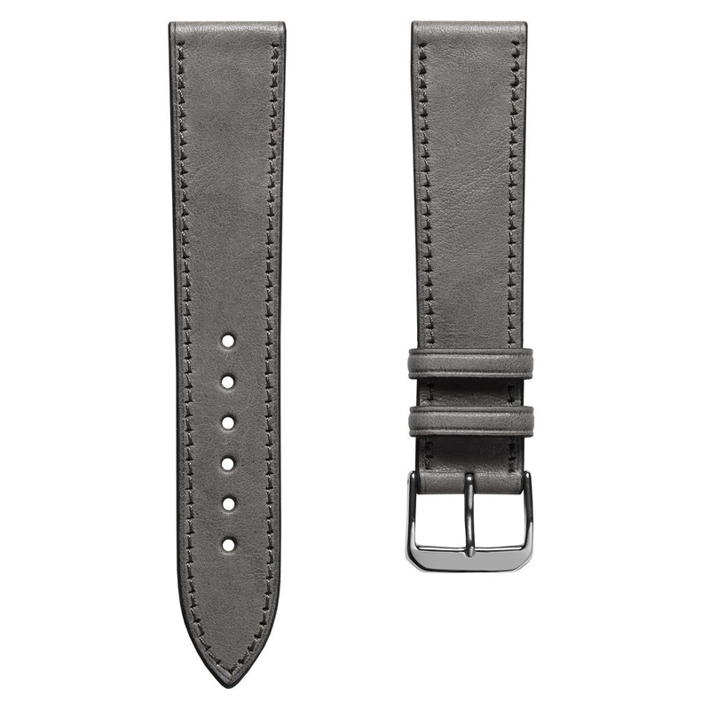 Camden Hand-Stitched Genuine Leather Watch Strap – Stone Grey