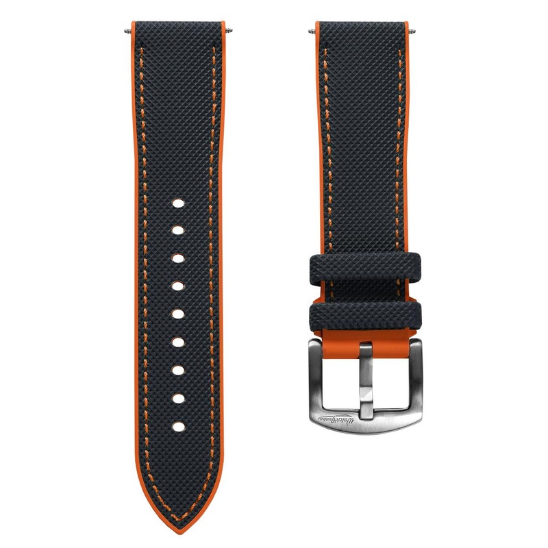 WatchGecko ChronoFlex Watch Strap –  Blue & Orange