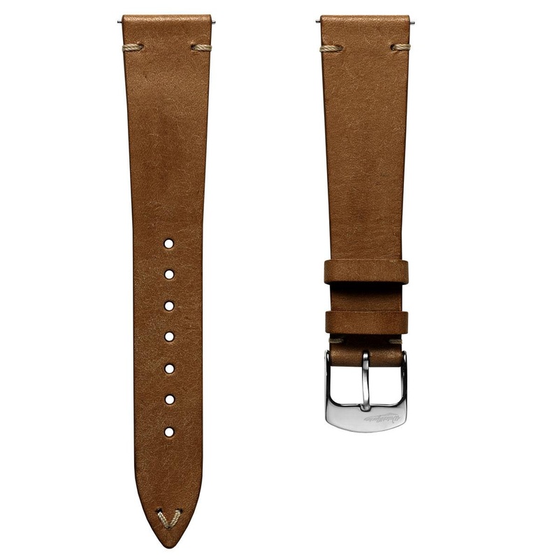 Badalassi Carlo Pueblo V-Stitch Genuine Italian Leather Watch Strap – Light Brown