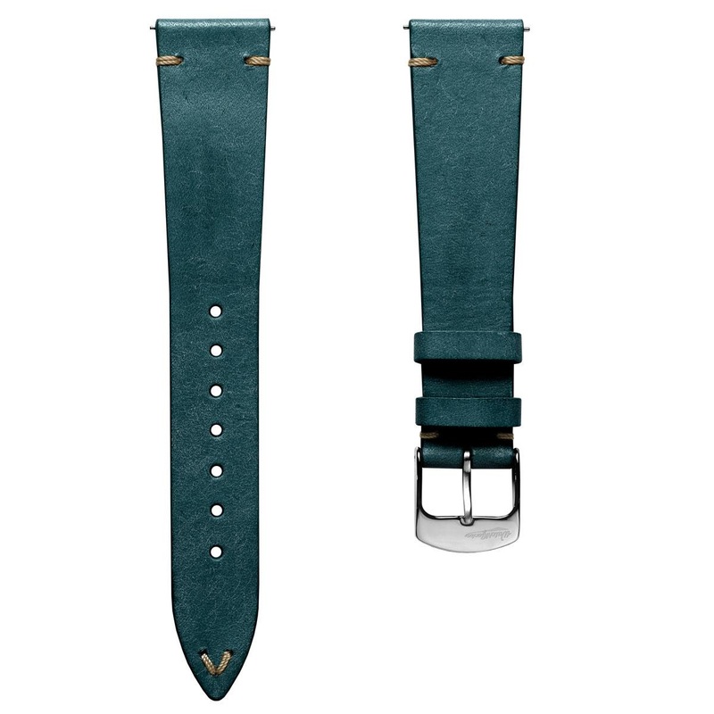 Vintage Stitched Watch Strap – Badalassi Carlo Pueblo Ocean Blue
