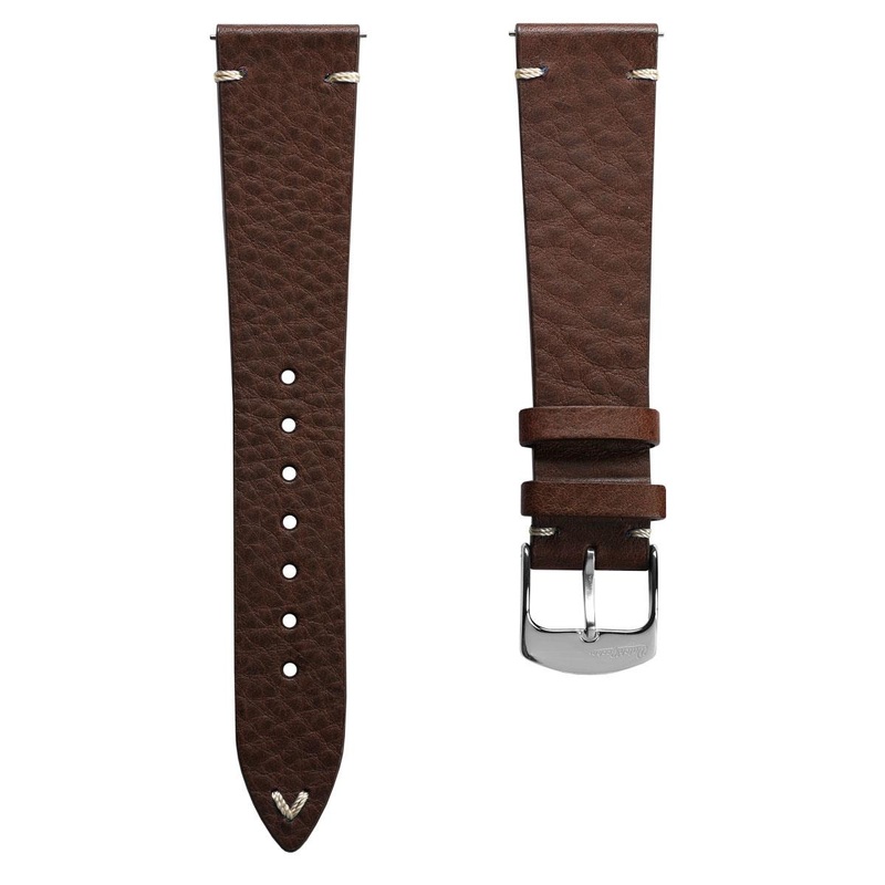 Badalassi Carlo Minerva Box Genuine Leather Watch Strap – Chocolate Brown
