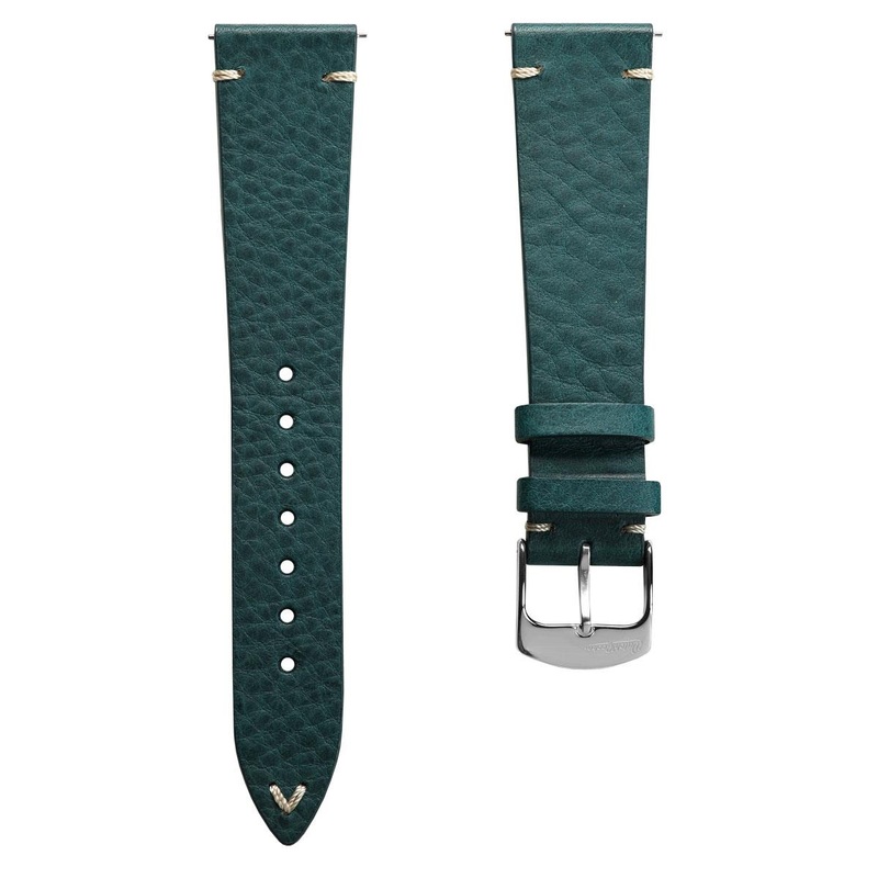 Badalassi Carlo Minerva Box Genuine Leather Watch Strap – Turquoise