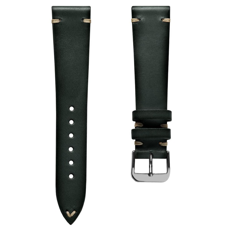 WatchGecko Oakley V-Stitch Hand-Painted Watch Strap – Forest Green