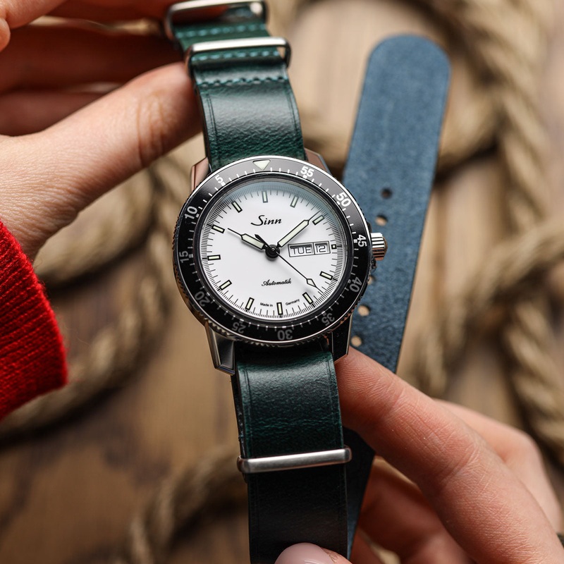 Cambridge Genuine Leather British Military Watch Strap – Vintage Teal