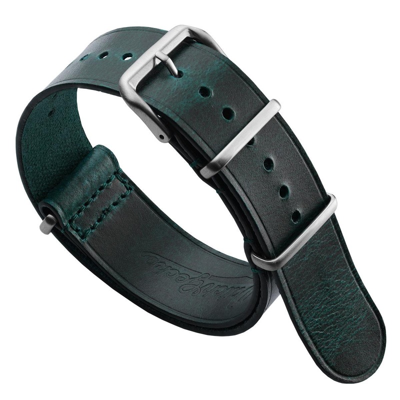 Cambridge Genuine Leather British Military Watch Strap – Vintage Teal