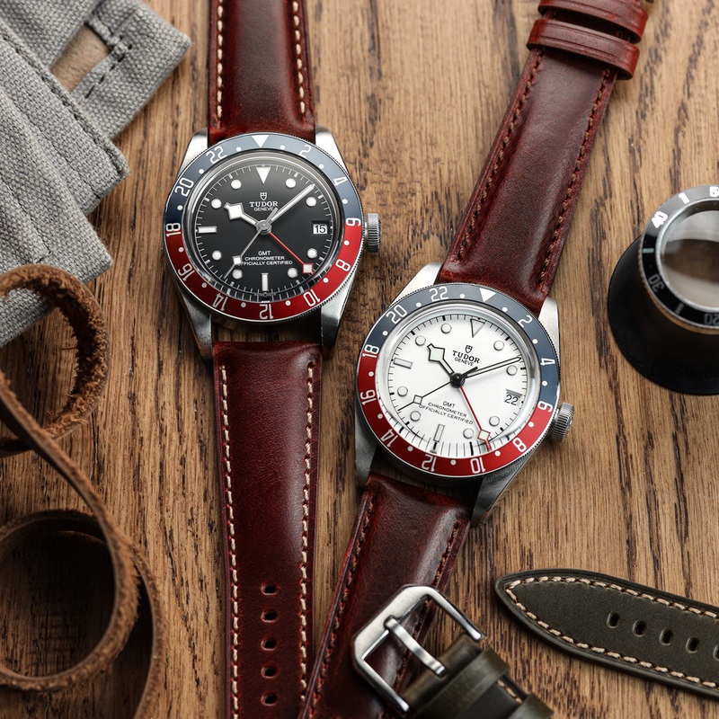 Tenby Padded Genuine Leather Watch Strap – Classic Chestnut Brown