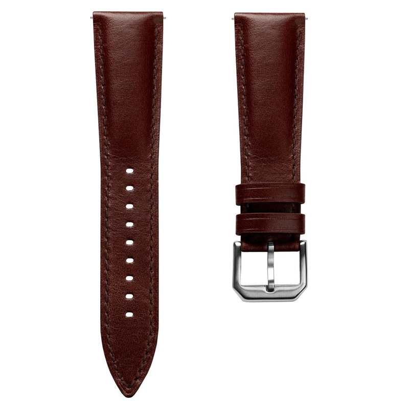 Tenby Padded Genuine Leather Watch Strap – Classic Chestnut / Chestnut