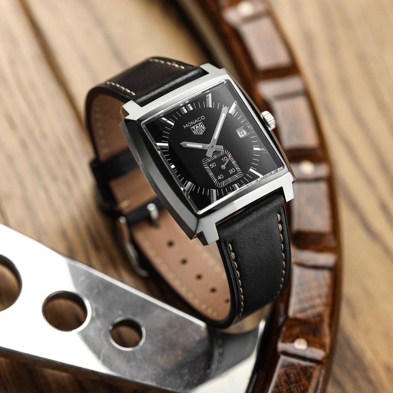 Brixham Flat Leather Watch Strap – Pastel Black