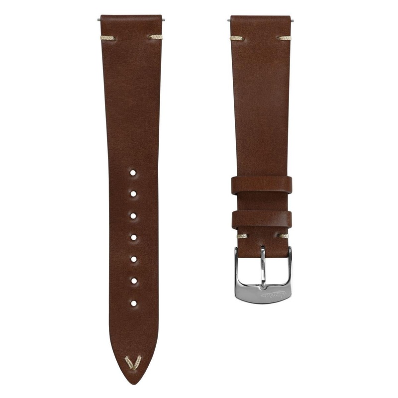 Cromford Horween Shell Cordovan Leather Watch Strap – Dark Brown