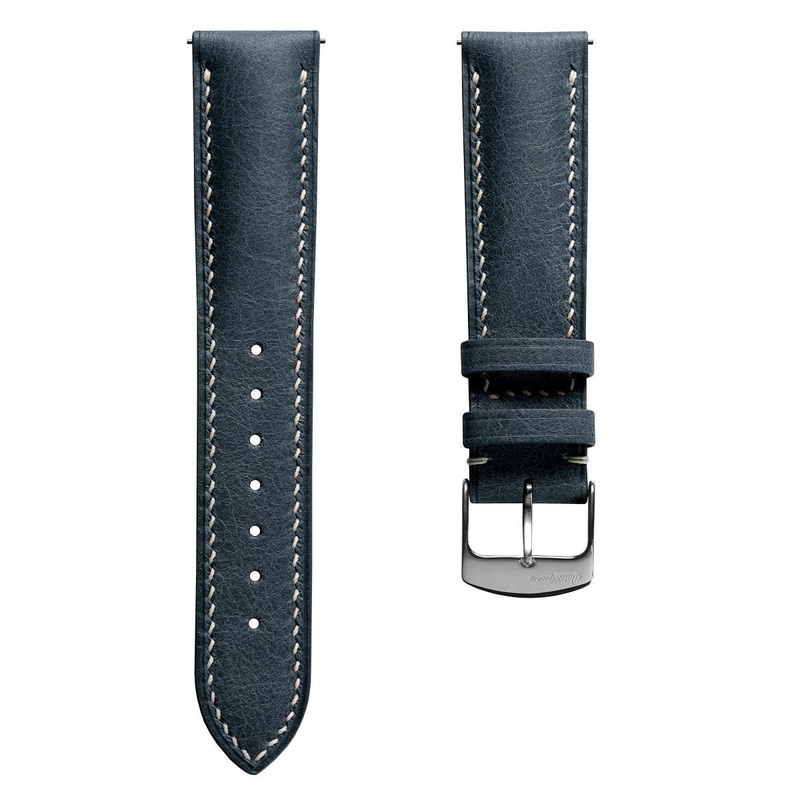 Lerano Tuscan Padded Leather Watch Strap – Blue