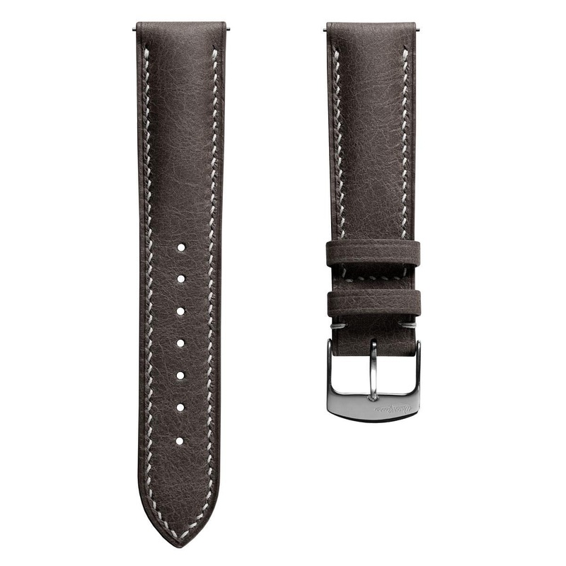 Lerano Tuscan Padded Leather Watch Strap – Dark Brown