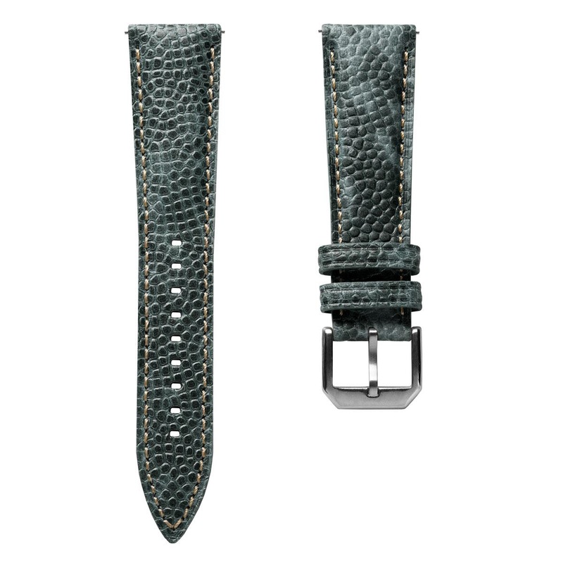 Adassa Padded Leather Watch Strap – Caviar Slate Blue
