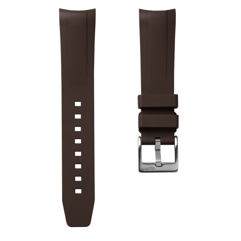 WatchGecko Premium Rubber Watch Strap to fit Tudor Black Bay 58 –  Brown