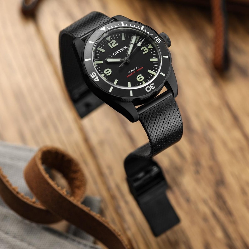 Calibre 1960 Mesh Watch Strap – PVD Black
